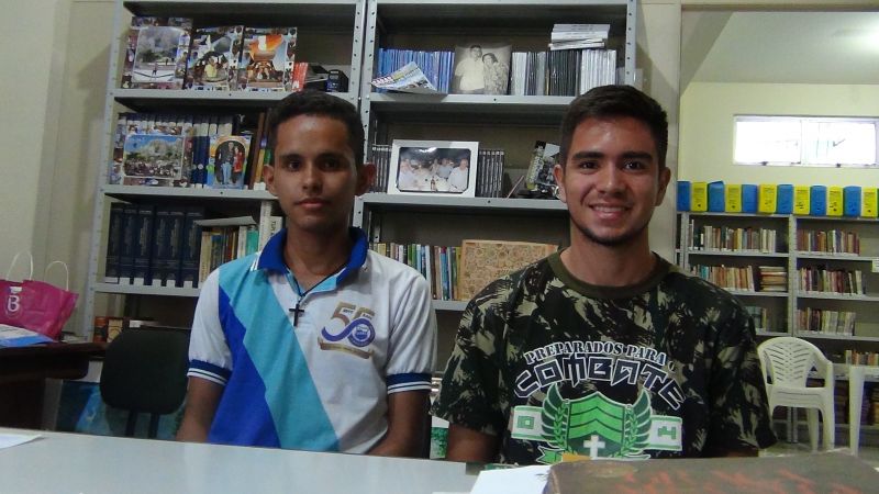 Luiz Fernando Silva e Elias Sá Carvalho - Estudantes do Colégio Alvaro Adolfo da Silveira